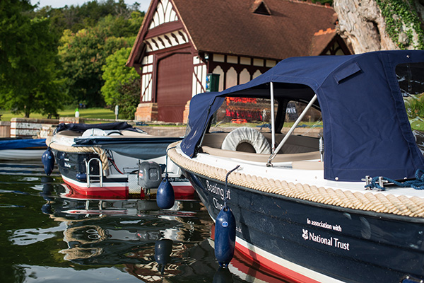 Comfortable day hire boat at Cliveden